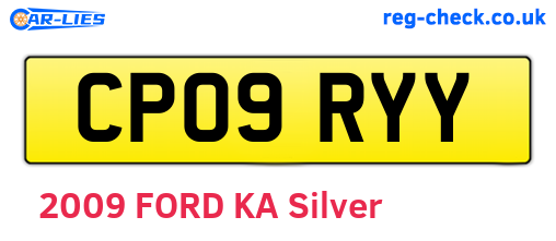 CP09RYY are the vehicle registration plates.