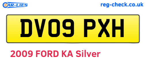 DV09PXH are the vehicle registration plates.