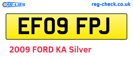 EF09FPJ are the vehicle registration plates.