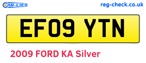 EF09YTN are the vehicle registration plates.