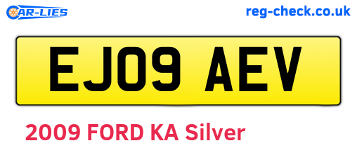 EJ09AEV are the vehicle registration plates.
