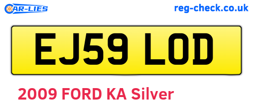 EJ59LOD are the vehicle registration plates.