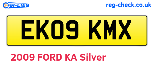EK09KMX are the vehicle registration plates.