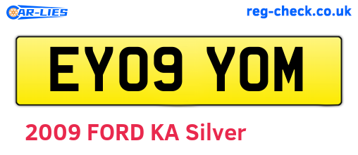 EY09YOM are the vehicle registration plates.