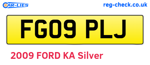 FG09PLJ are the vehicle registration plates.