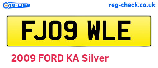 FJ09WLE are the vehicle registration plates.