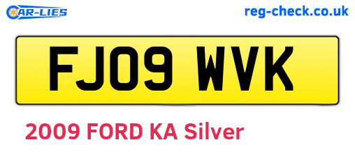FJ09WVK are the vehicle registration plates.