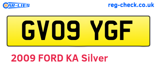 GV09YGF are the vehicle registration plates.