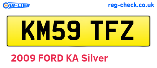 KM59TFZ are the vehicle registration plates.