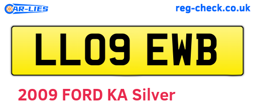 LL09EWB are the vehicle registration plates.