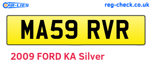 MA59RVR are the vehicle registration plates.