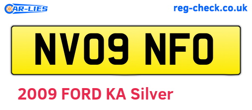 NV09NFO are the vehicle registration plates.