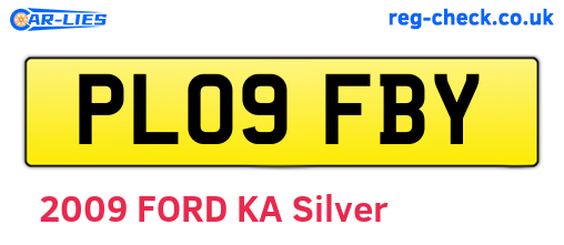 PL09FBY are the vehicle registration plates.