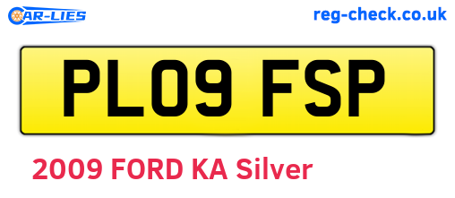 PL09FSP are the vehicle registration plates.