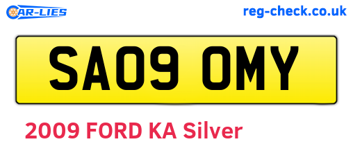 SA09OMY are the vehicle registration plates.