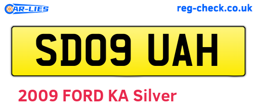 SD09UAH are the vehicle registration plates.