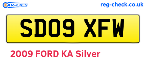 SD09XFW are the vehicle registration plates.