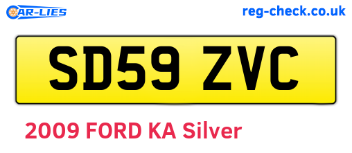 SD59ZVC are the vehicle registration plates.