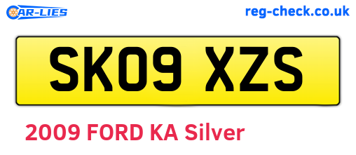 SK09XZS are the vehicle registration plates.