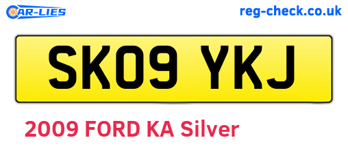 SK09YKJ are the vehicle registration plates.