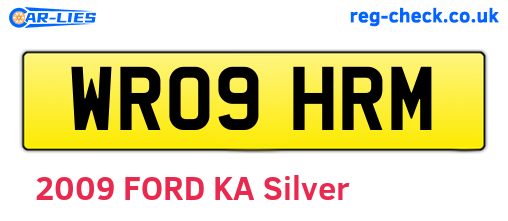 WR09HRM are the vehicle registration plates.