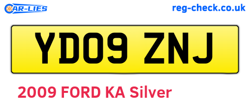 YD09ZNJ are the vehicle registration plates.