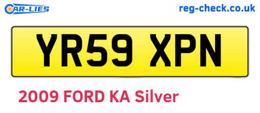 YR59XPN are the vehicle registration plates.
