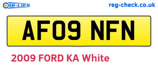 AF09NFN are the vehicle registration plates.