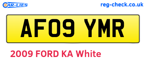 AF09YMR are the vehicle registration plates.