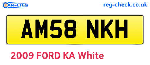 AM58NKH are the vehicle registration plates.