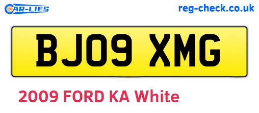 BJ09XMG are the vehicle registration plates.