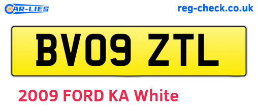 BV09ZTL are the vehicle registration plates.