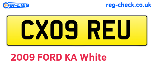 CX09REU are the vehicle registration plates.