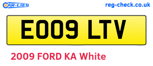 EO09LTV are the vehicle registration plates.