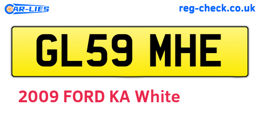 GL59MHE are the vehicle registration plates.