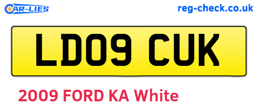 LD09CUK are the vehicle registration plates.