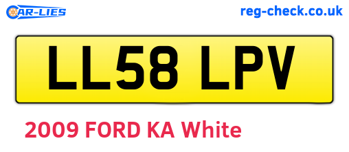 LL58LPV are the vehicle registration plates.