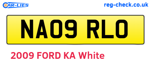 NA09RLO are the vehicle registration plates.