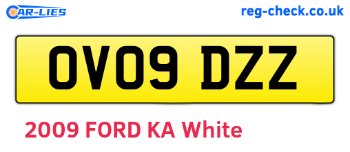 OV09DZZ are the vehicle registration plates.