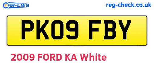 PK09FBY are the vehicle registration plates.