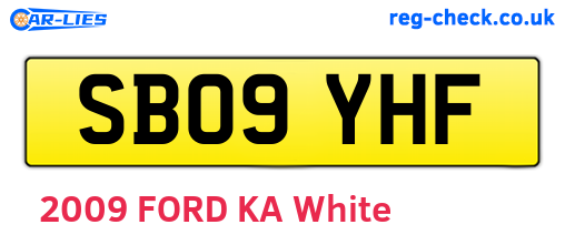 SB09YHF are the vehicle registration plates.