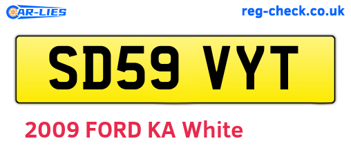 SD59VYT are the vehicle registration plates.