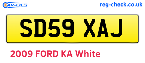 SD59XAJ are the vehicle registration plates.