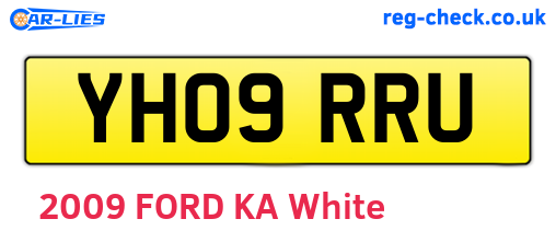 YH09RRU are the vehicle registration plates.