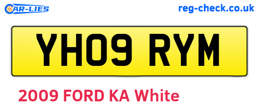YH09RYM are the vehicle registration plates.