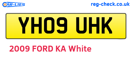 YH09UHK are the vehicle registration plates.