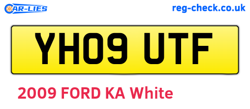 YH09UTF are the vehicle registration plates.