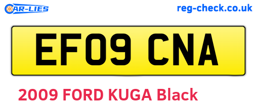 EF09CNA are the vehicle registration plates.