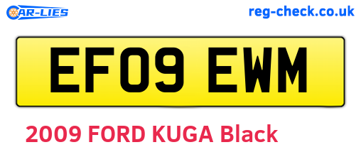 EF09EWM are the vehicle registration plates.