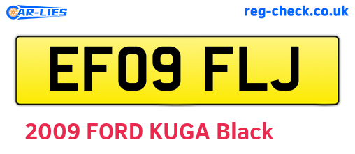 EF09FLJ are the vehicle registration plates.